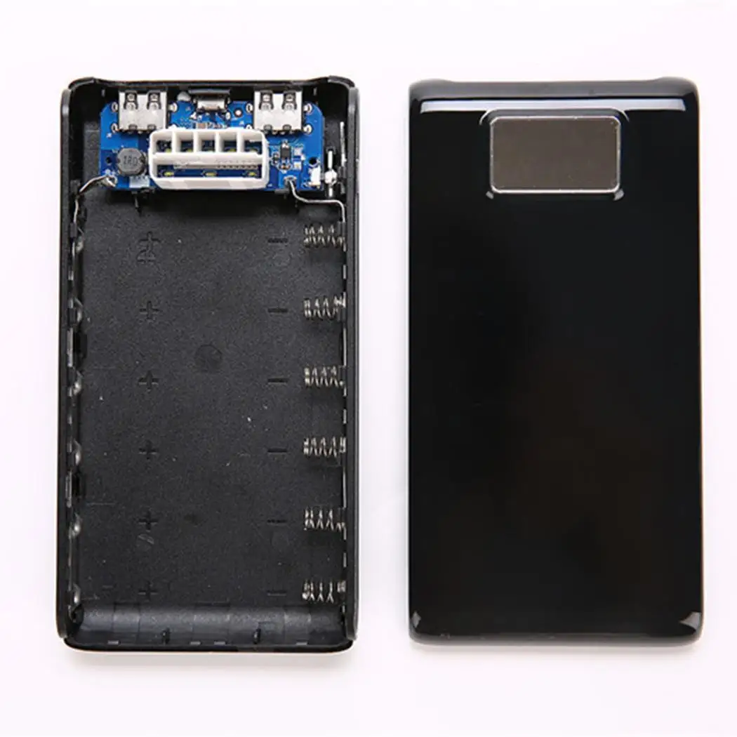 DIY 18650 Внешний аккумулятор пластиковый корпус чехол Тип C микро двойной USB порт