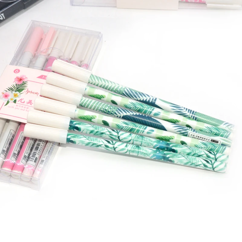 3 шт./компл. гелевая ручка Фламинго papelaria Kawaii lapices tinta гель caneta kalem лист 0,5 мм ручки для школы с ультратонким стержнем penna stylo
