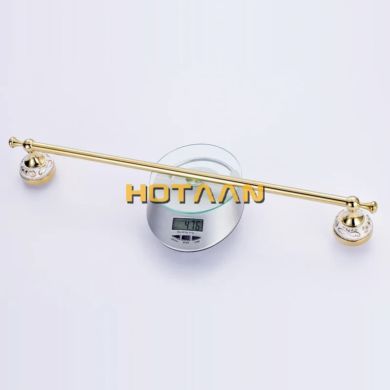 HOTAAN набор аксессуаров для ванной комнаты из нержавеющей стали, крючок для халата, держатель для бумаги, полотенце, мыльница, золотые наборы для ванной комнаты, HT-810200-5