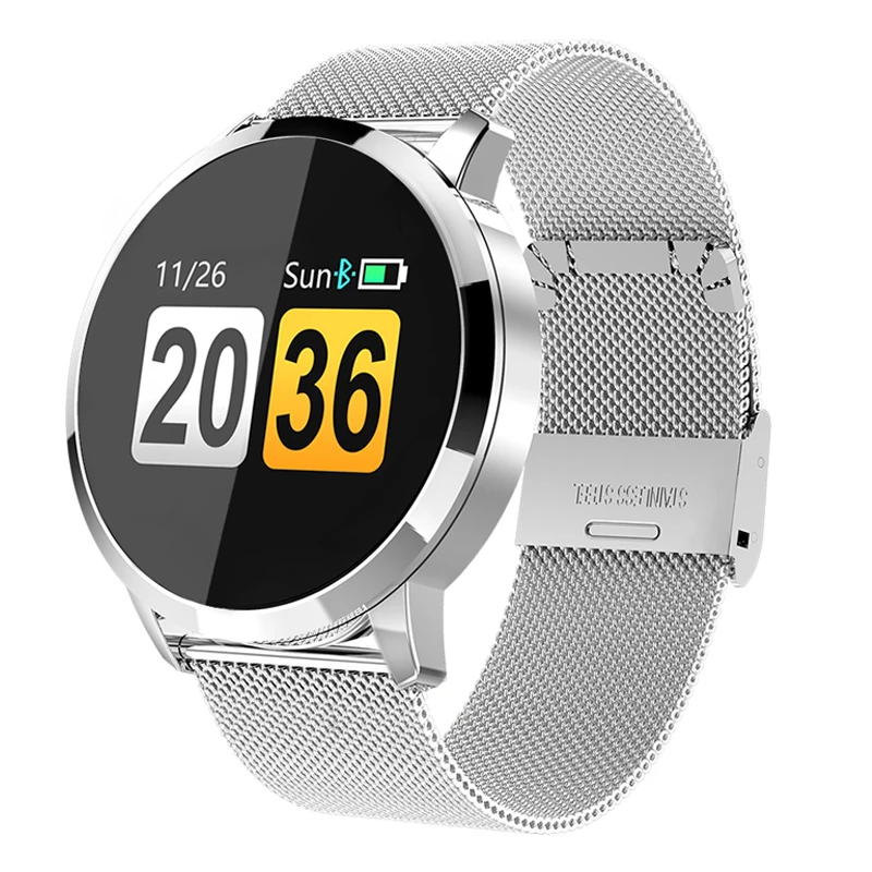 Q8 Смарт часы OLED цветной экран Smartwatch Женская мода фитнес трекер монитор сердечного ритма мужские Smartwatch IP67 спортивные часы