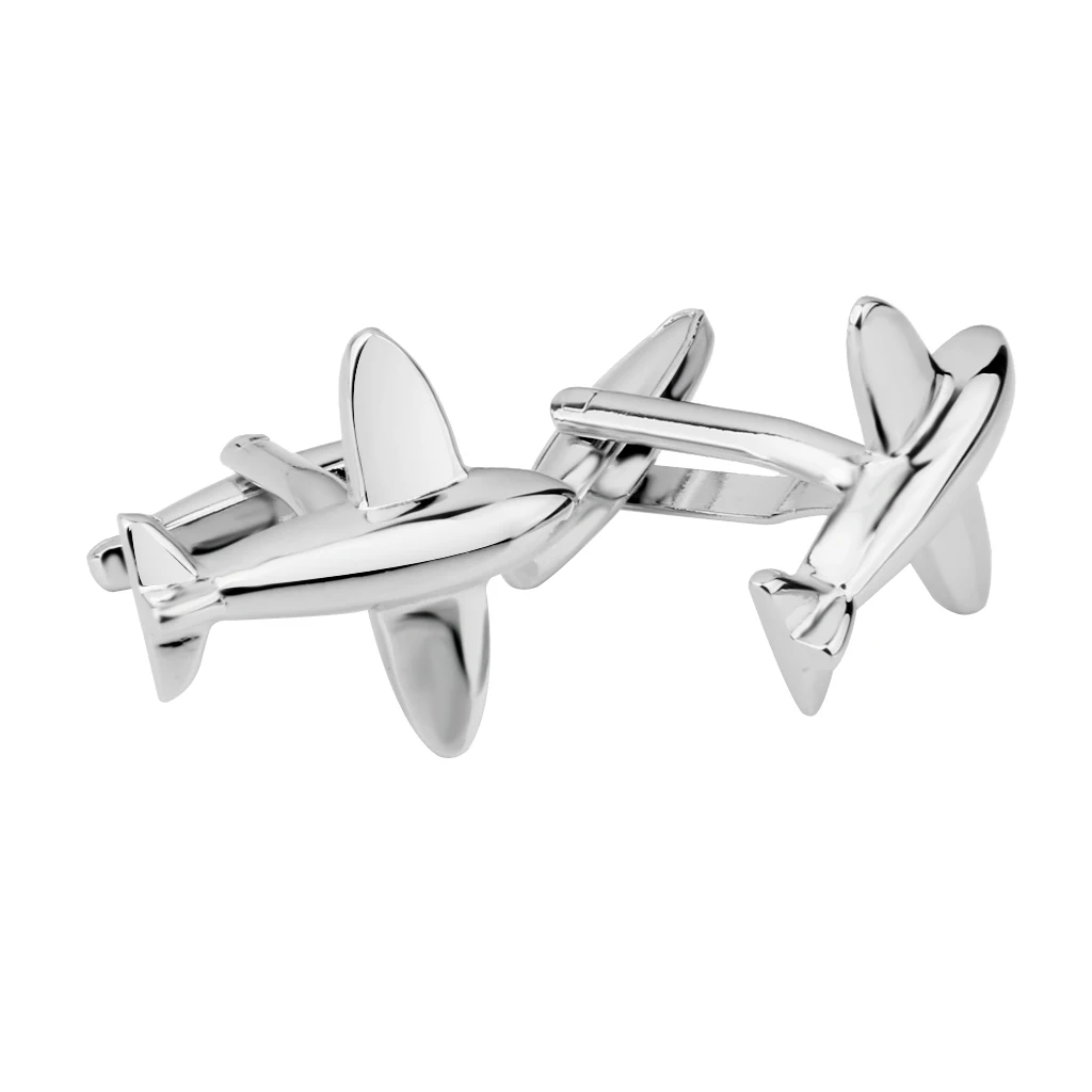 Мужская рубашка костюм запонки форма самолета Запонки Свадебные ювелирные