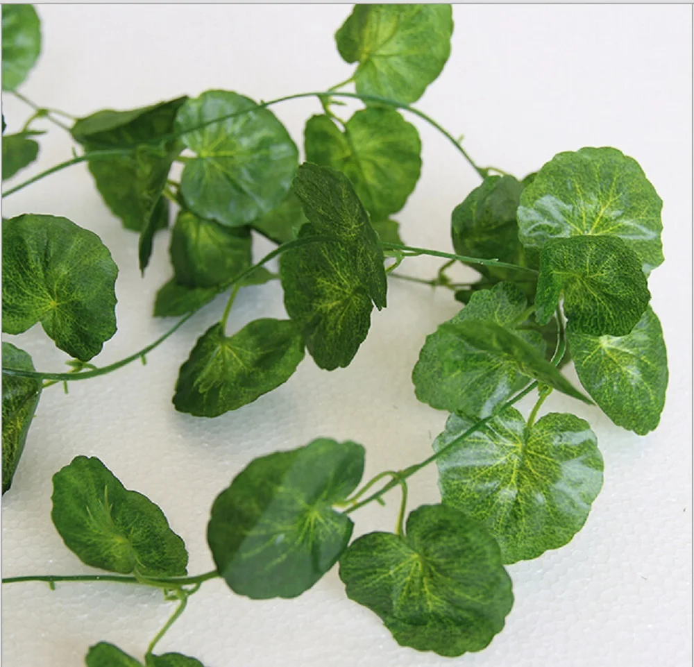 2.3m Long Artificial Vine Rattan Green Silk Fake Ivy Plant for Home Party Decoration | Дом и сад