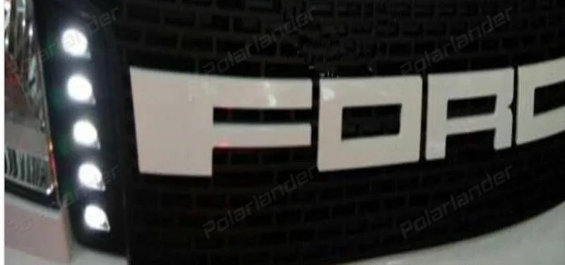 Гриль светодиодный Ranger для ford для Ranger Racing grilleABS пикап 2012- черный Передний гриль отделка