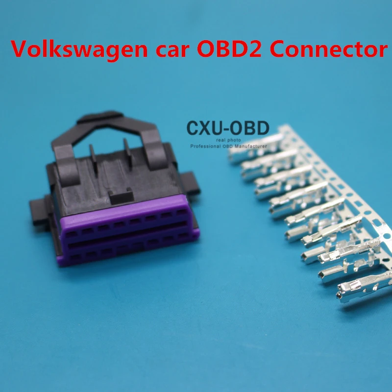5 шт. гнездовой разъем VW obd2 J1962f штекер OBD + 16-контактный как показано на рисунке |