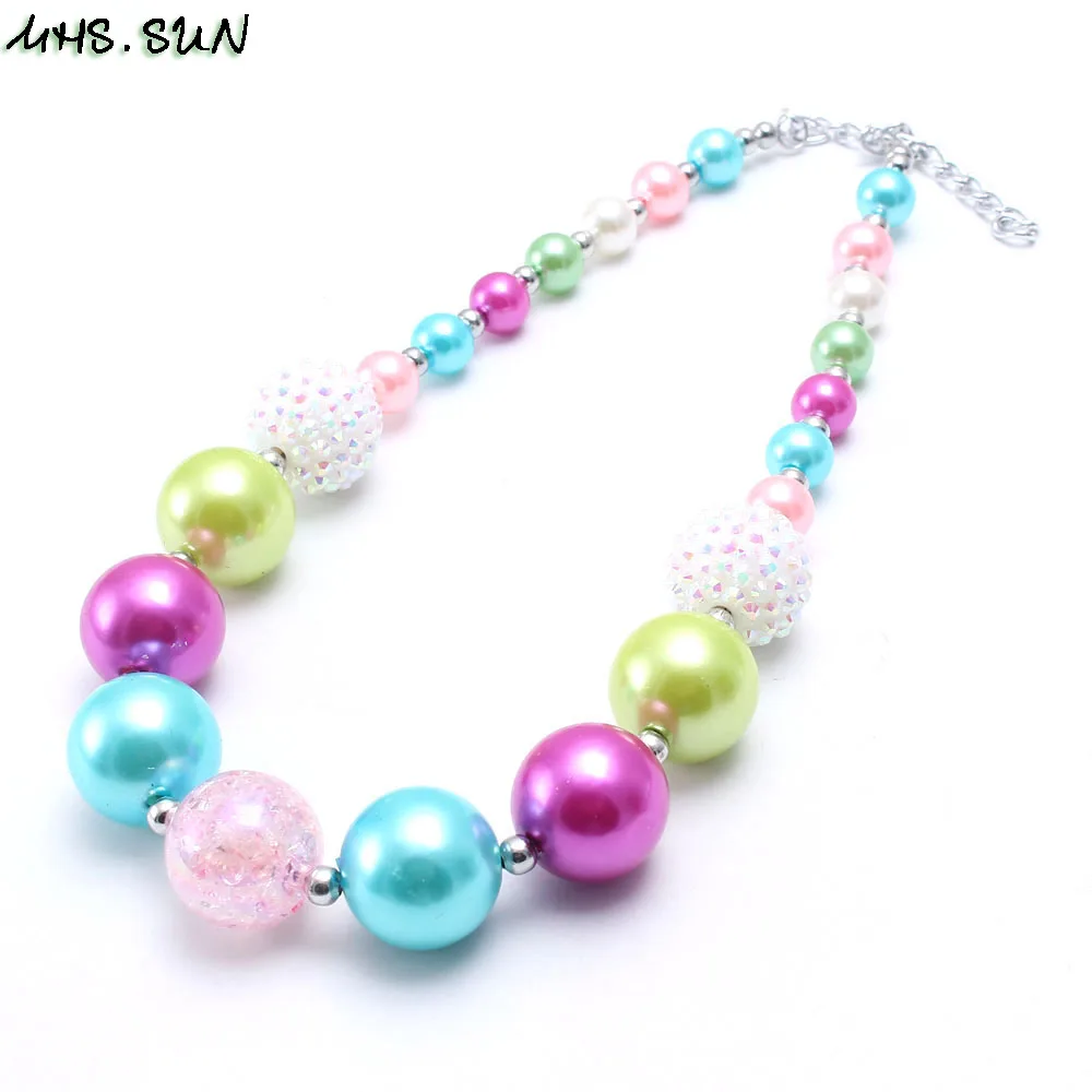 Новое поступление детское ожерелье MHS.SUN с крупными бусинами 1 шт. разноцветное