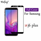 Цветное стекло с полным покрытием для Samsung Galaxy J6 Plus, защита экрана 9H, премиум-чехол для Samsung J6 Plus, закаленное стекло, защита для экрана, для Samsung J6 Plus