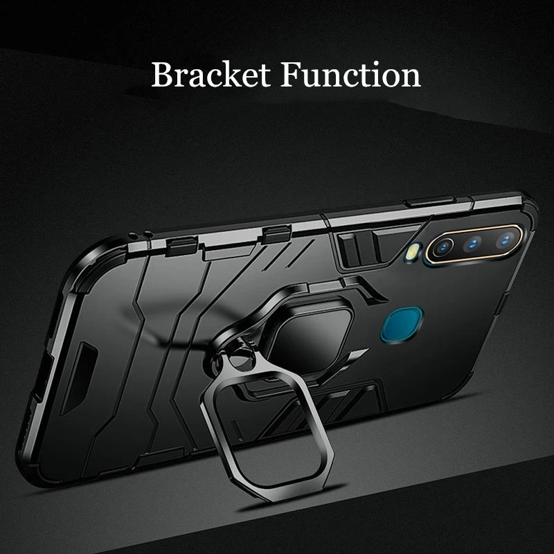 For VIVO Y19 Case Ring Holder Armor Bumper Back Cover U3 2019 Phone Finger Fundas | Мобильные телефоны и аксессуары