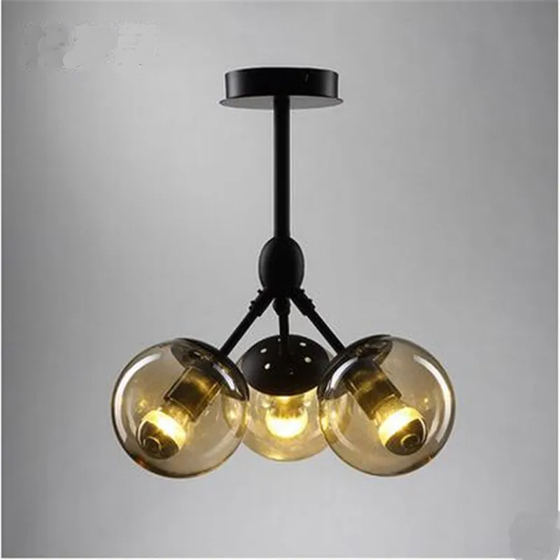 Винтажный потолочный железный подвесной светильник в стиле лофт индастриал