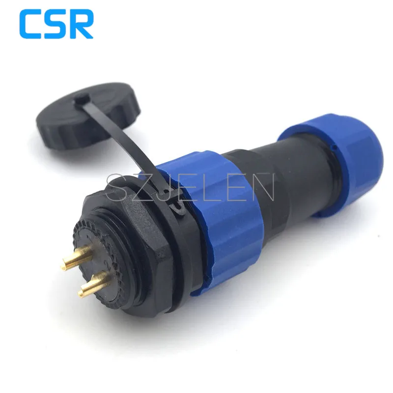 SD20TP ZM 2 контактный водонепроницаемый разъем IP68 светодиодный кабеля питания