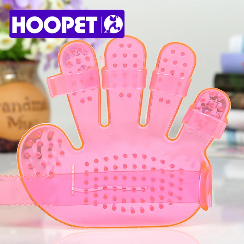 HOOPET Applied Cat Dog Pet Healthcare Bath Massage Glove Brush Comb Washing Tool Pink Easy To Use | Дом и сад