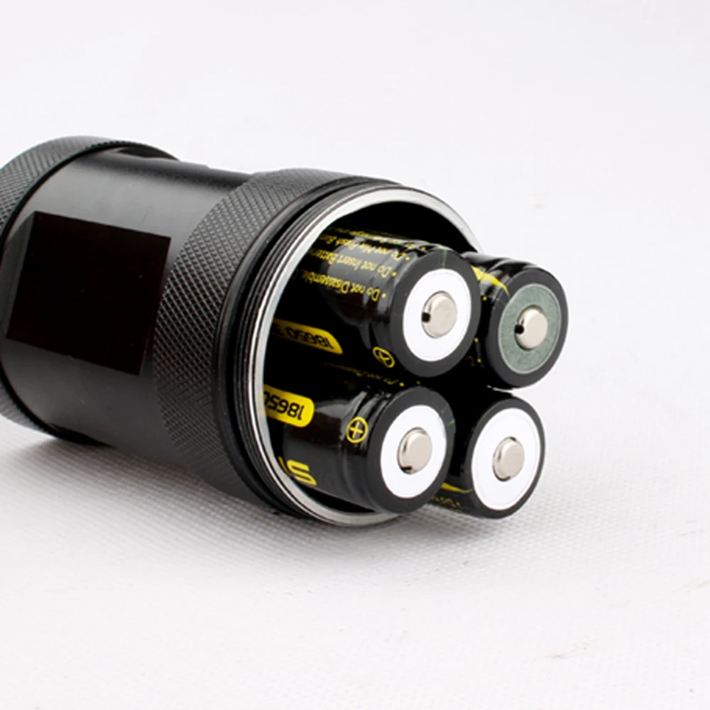 Skyfire супер мощный 4xL2 LED прожектор Открытый внимания с 4x18650 батареи для походов