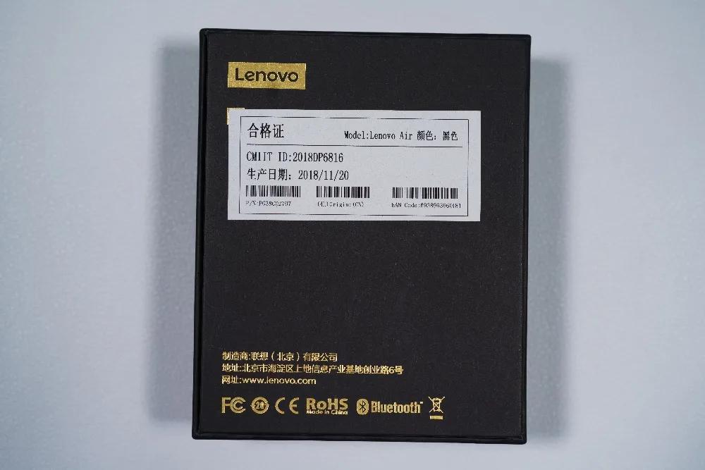 Lenovo Air наушники вкладыши TWS True Беспроводные спортивные стерео IPX5 из