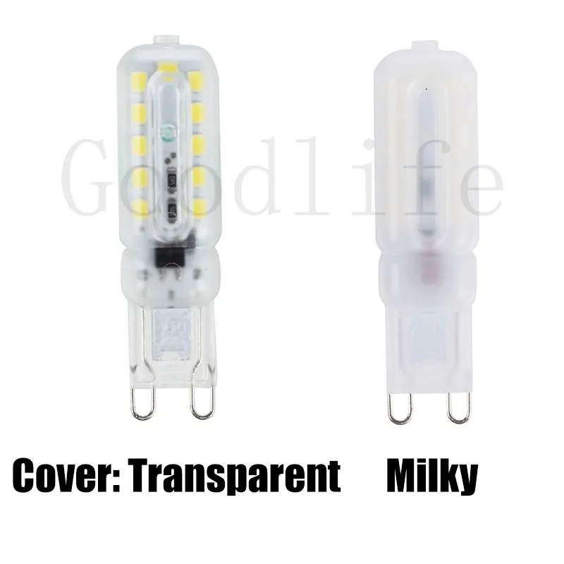 5 шт. AC220V мини G9 светодиодный светильник 5 Вт SMD 2835 G9 молочный/прозрачный PC маска заменить галогенный светильник кристалл точечный светильник