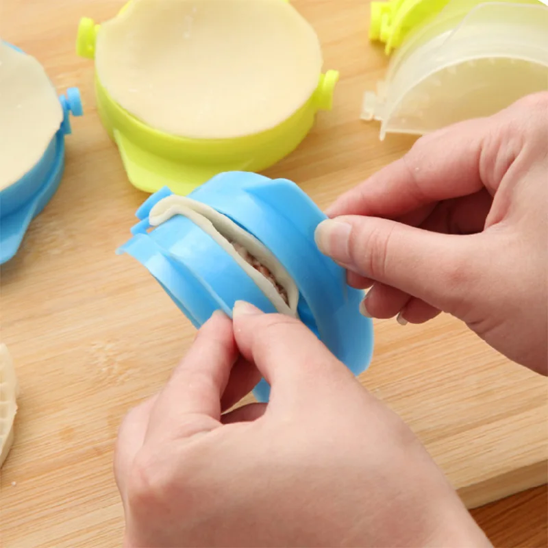 4 вида цветов DIY инструмент для пельменей пирог ревиолы форма ручного зажима Jiaozi