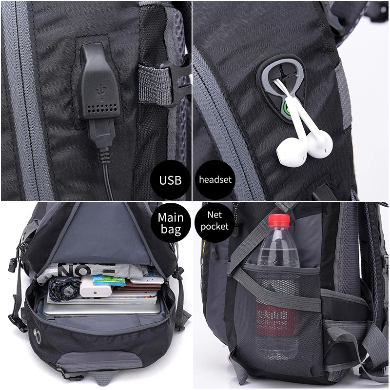 Рюкзак унисекс нейлоновый для альпинизма 40 л | Спорт и развлечения