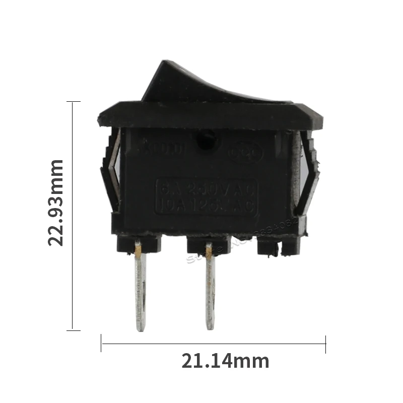 2 штифта 6A/250VAC 10А/125VAC SPDT кулисный переключатель лодки положения файла ВКЛ ВЫКЛ
