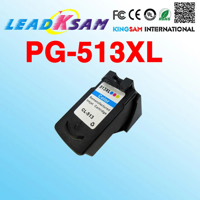 Цветной чернильный картридж CL513 совместимый с женскими PIXMA
