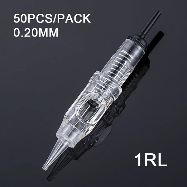 50pcs 0.20mm 1RL Профессиональная Перманентная машина для макияжа бровей ротационная машинка для татуировки ручка швейцарский мотор японские подшипники Maquina De Tatuagem розовое золото серебро - Цвет: 50pcs 0.20mm 1RL