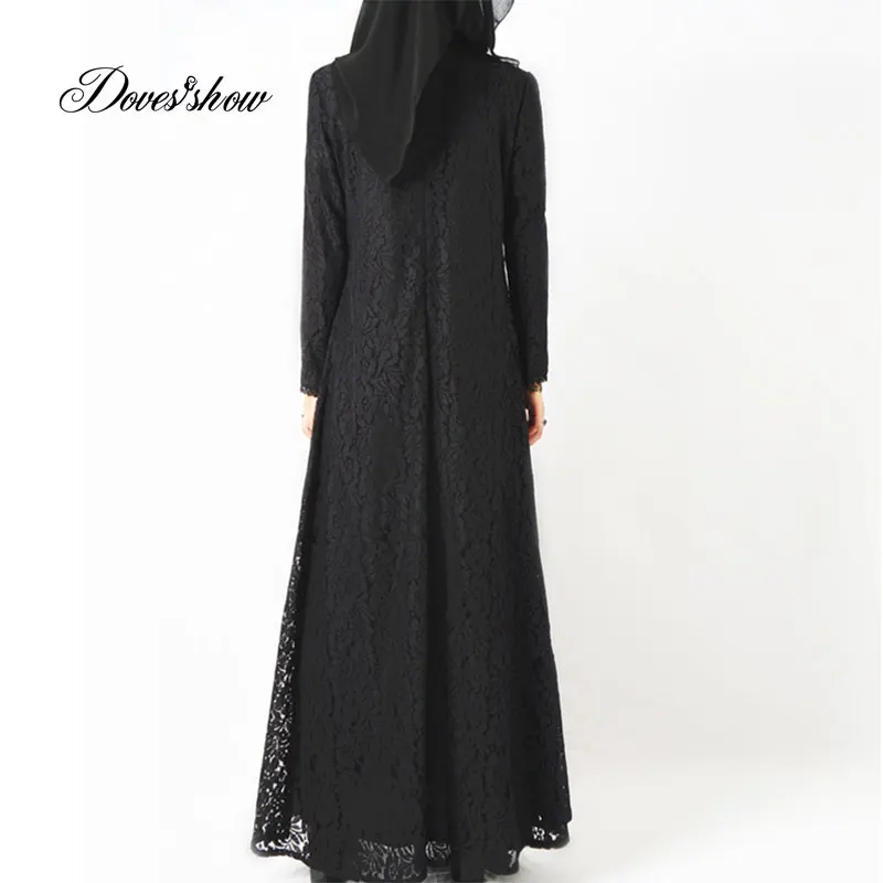 Модное мусульманское платье Abaya в Дубае кружевная мусульманская одежда с