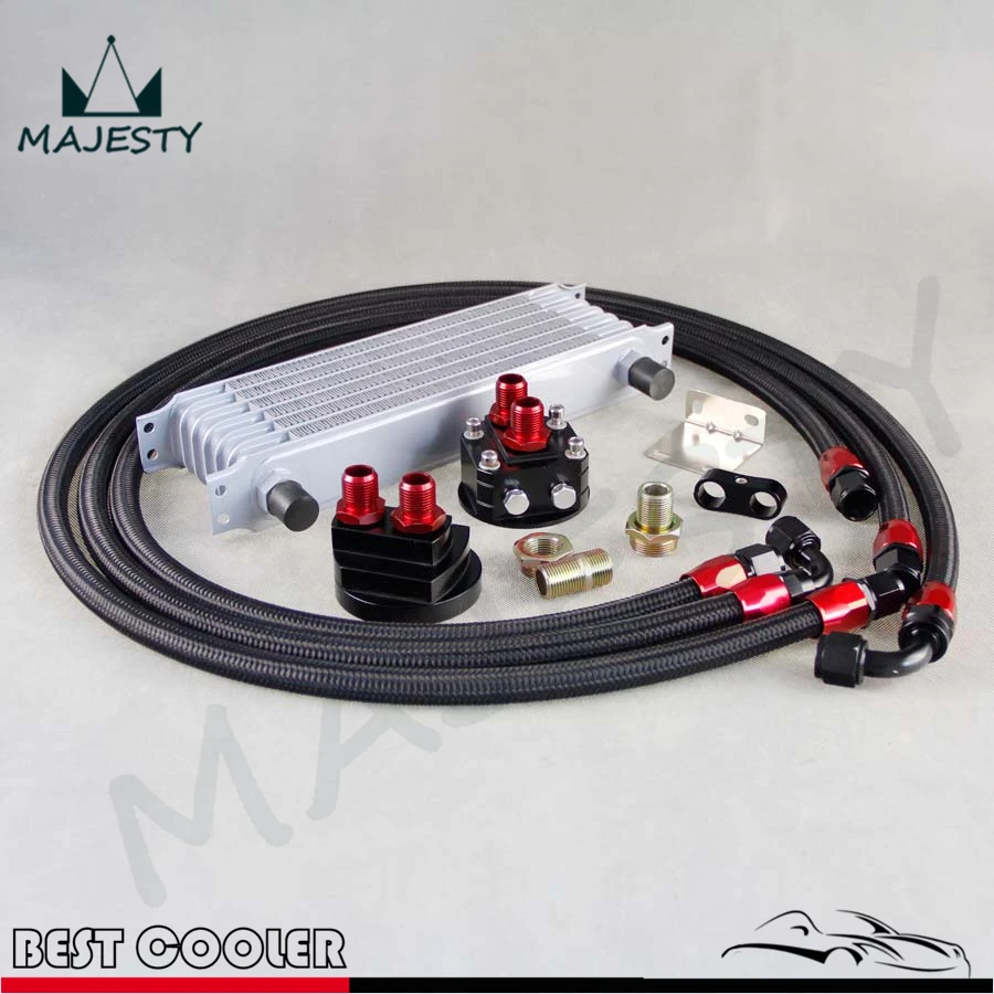 Универсальная Коробка передач двигателя 8AN 7 рядные наборы масляных охладителей 2