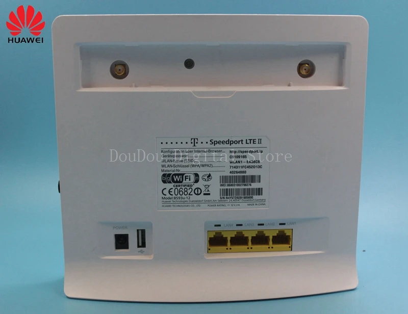 Роутер Huawei B593 4G LTE 100 Мбит/с CPE роутер с Sim картой Wi Fi 4g антенной 3g маршрутизатор PK