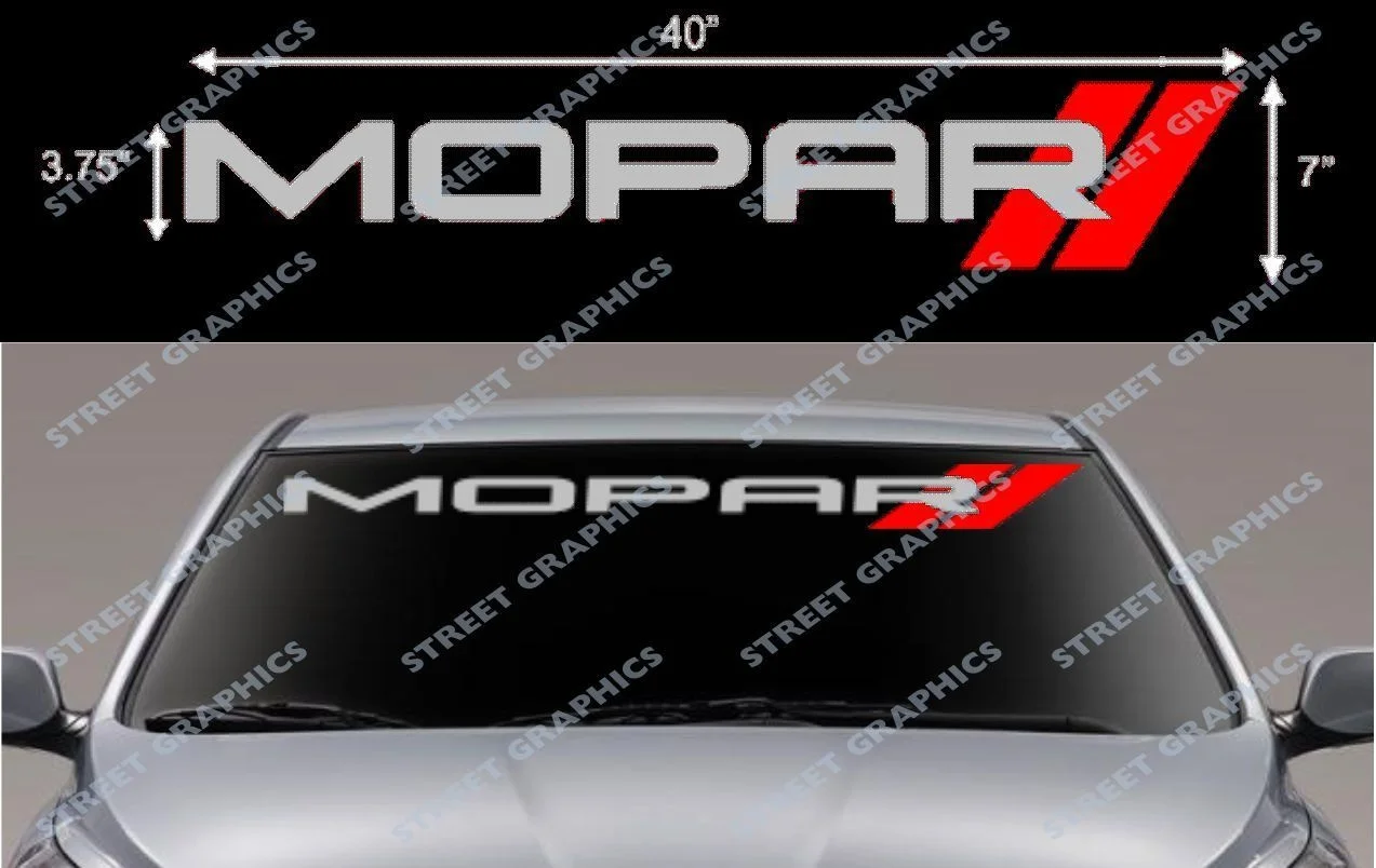 Виниловая наклейка на ветровое стекло MOPAR Стайлинг автомобиля|Наклейки