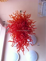 free shipping red modern cheap good light decor style chandeliers