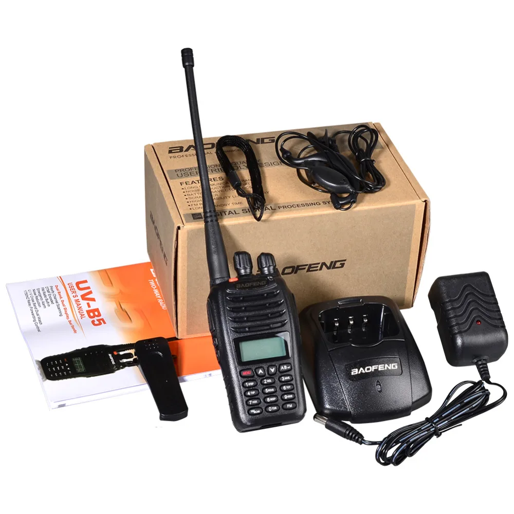 Рация BaoFeng двусторонняя черная 136 174 мгц и 400 470 2 шт.|walkie talkie|baofeng uv-b5400-470 mhz |