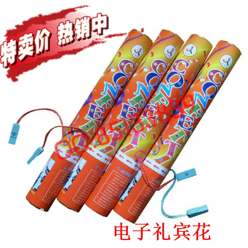 Высококачественный образец 4 Shot Confetti Streamer Launcher 50 Вт DMX контроль головки Dips набор