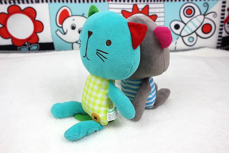 Детские Красочный игровой игрушка Плюшевая Кукла кольцо мягкие коляска