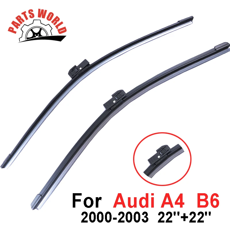 22 ''+ 22'' Пара ветрового стекла спереди стеклоочистителей для Audi A4 B6 2000 2003