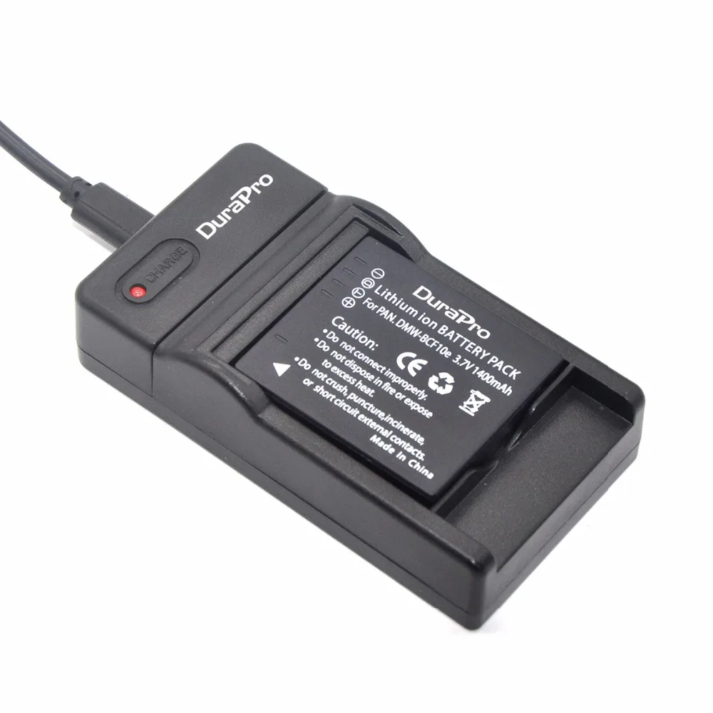 3 шт. DMW BCF10 BCF10E литий ионная аккумуляторная батарея + USB зарядное устройство для