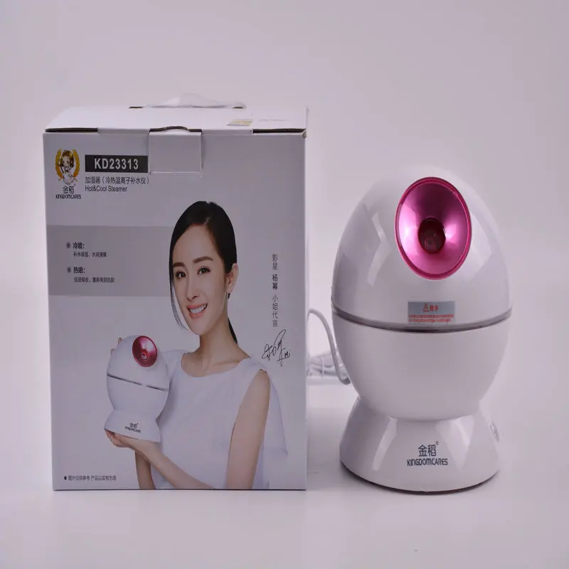 3 in 1 Beauty Instrument Q type Nano ion hot cold mild steamer for Skin Tightening Facial Deep Cleansing Skin Care Device