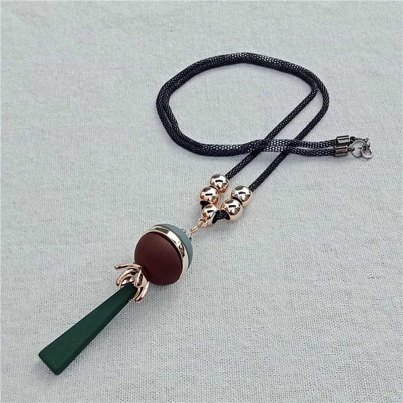 Geometric elements acrylic combination pendant Long paragraph Ms. necklace sweater chain simple style ladies wholesale | Украшения и