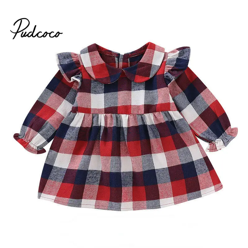 Pudcoco 2019 платья для девочек костюм принцессы детская одежда младенцев детское