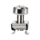 20 50 100 шт. Корона никелированный стальной винт для шкафа Женская гайка сиденья M6 * 16 мм 20 мм компьютерная патч-панель сетевой сервер PDU