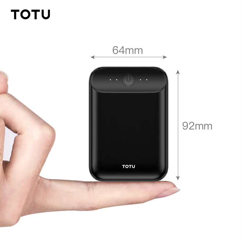 TOTU 10000 мАч Внешний аккумулятор для iPhone Xs Xiaomi Poverbank внешний зарядное устройство