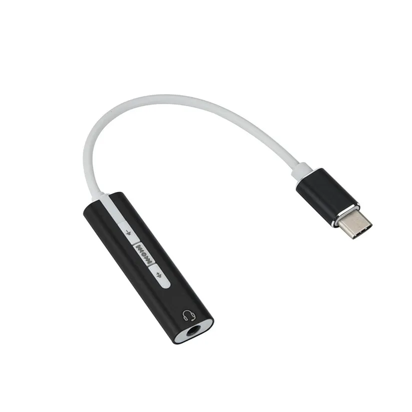 Звуковая карта Ouhaobin внешняя звуковая USB C Type адаптер с Aux 3 5 мм стерео td1220 Прямая