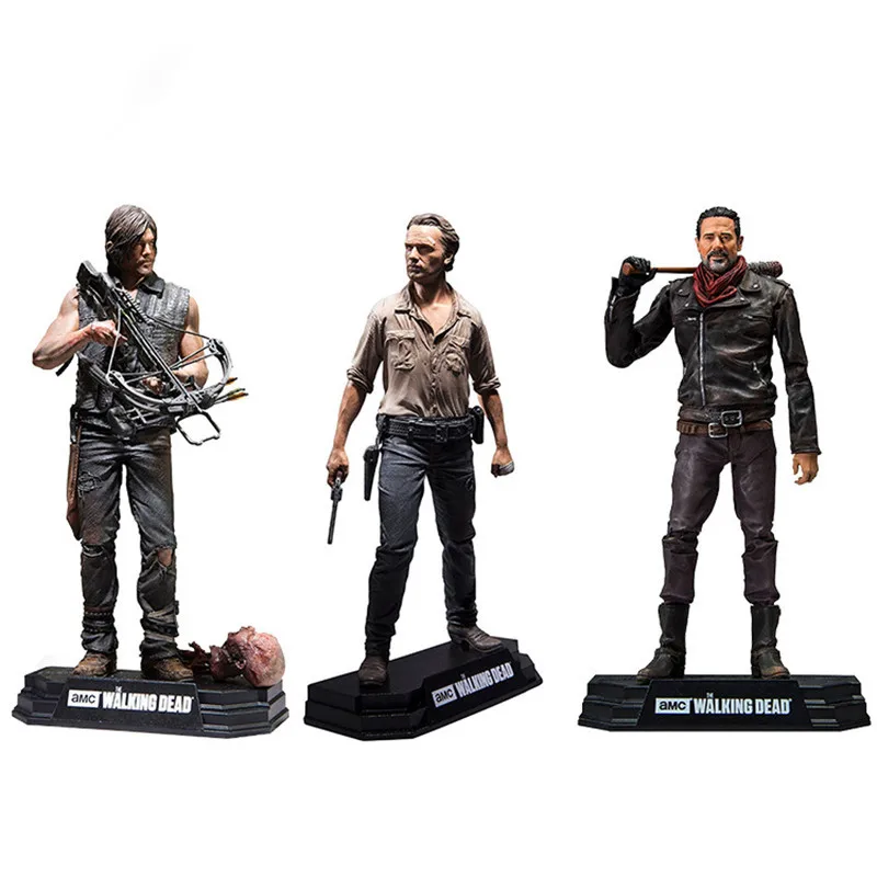 

6"AMC The Walking Dead Daryl Dixon Rick Grimes Negan PVC Action Figure Collectible Model Toy Retail 17CM Boxed T32