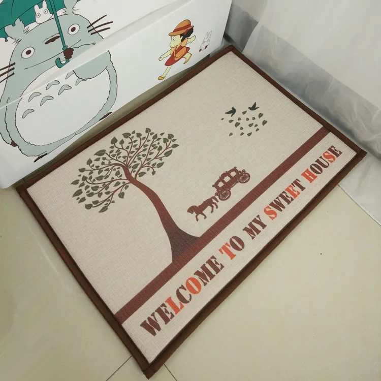 40*60 см прямые продажи ретро велосипедный коврик из хлопка и льна + губка ПВХ