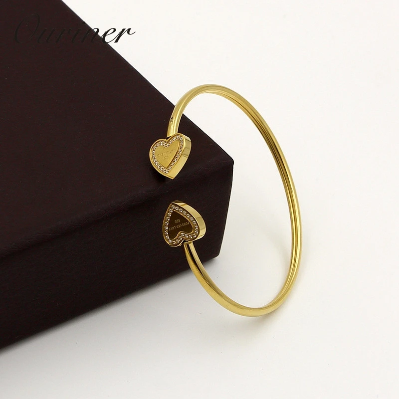 Брендовые женские ювелирные изделия браслет из нержавеющей стали и для женщин