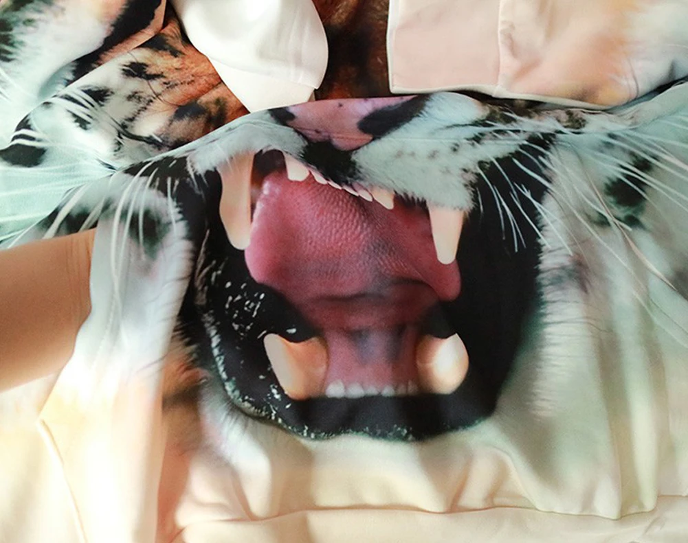 Mens Hoodies Funny 3D Tiger Lion Print Animals Sweatshirt Casual Loose Pocket Long Sleeve Winter Men Hoodies Unisex Pullovers