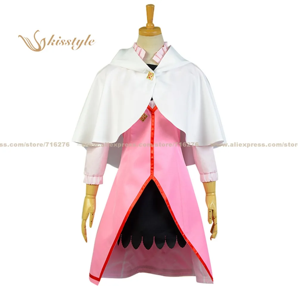Kisstyle модная Белоснежка с красными волосами Shirayuki розовая повседневная униформа