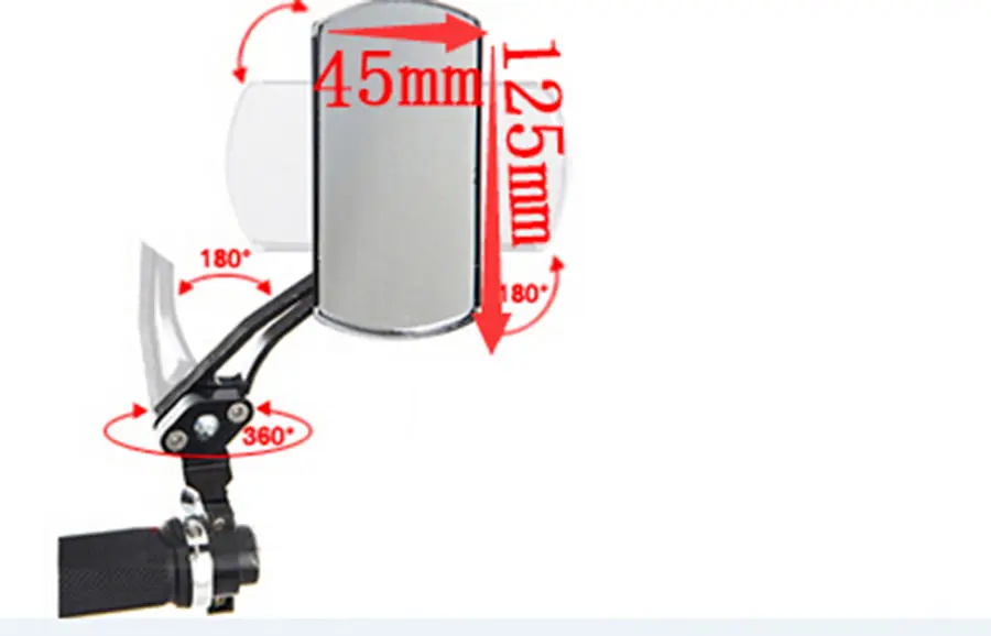 Зеркало заднего вида для велосипеда алюминиевое зеркало езды на велосипеде с