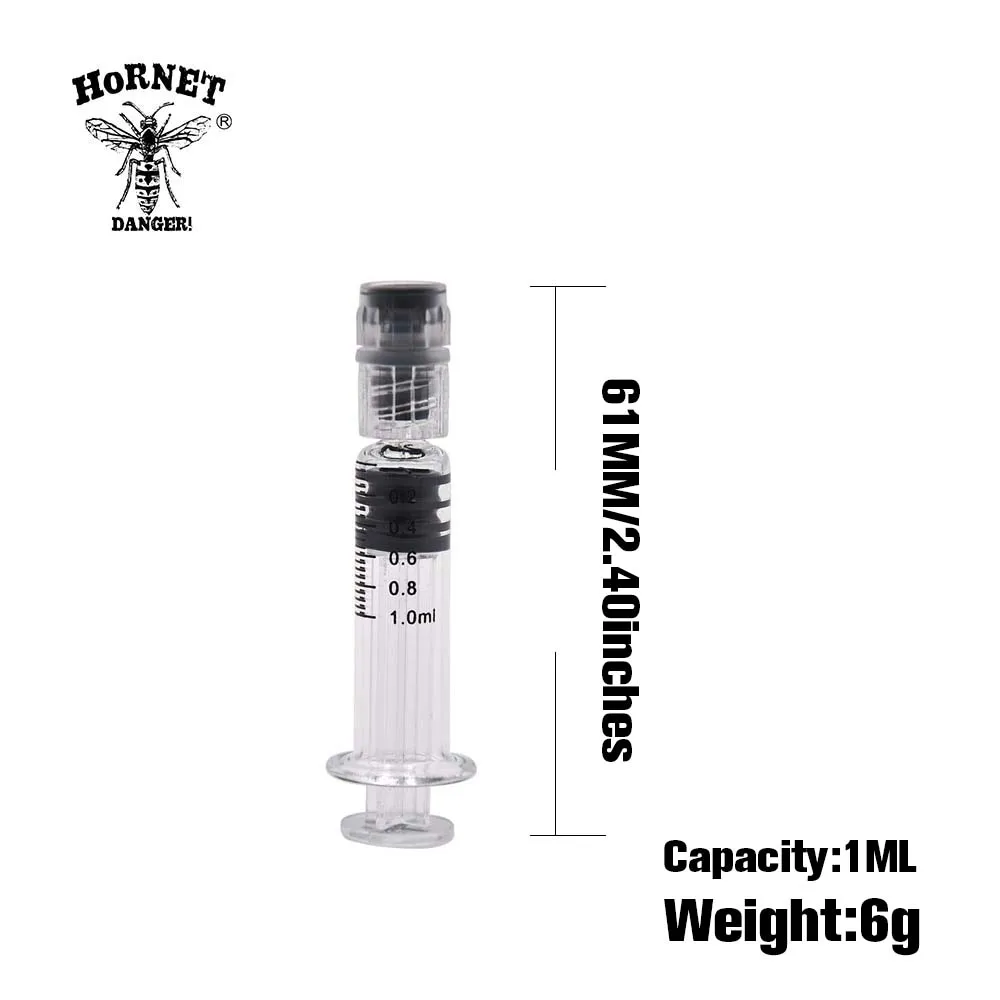HORNET инжектор КБР масло шприц картриджа 1 мл 2 25 3 5 типы стеклянных шприцов для Vape