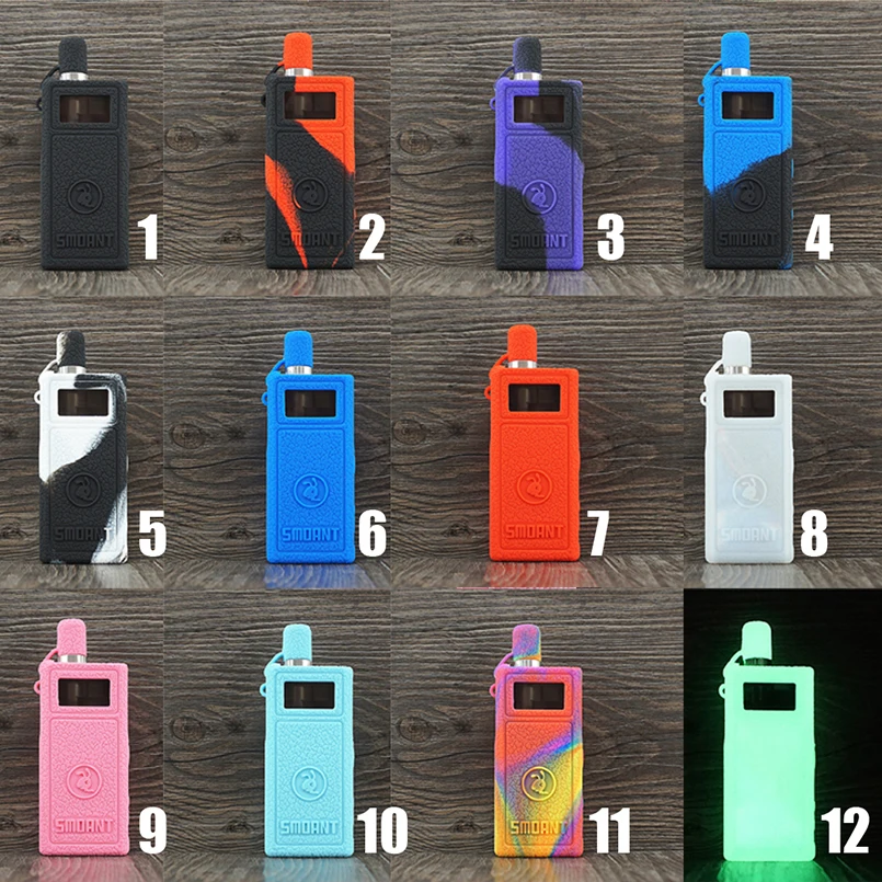 Чехол с текстурой для Smoant Pasito Vape Pod Kit 1100 мАч защитный силиконовый чехол с резиновой обмоткой