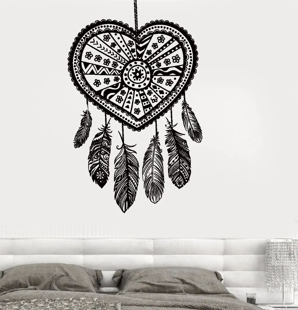 Художественная Настенная Наклейка Ловец снов на стену украшение виниловая
