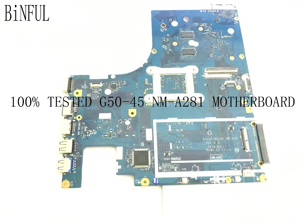Быстрая доставка абсолютно новая ACLU5 / ACLU6 NM A281FOR материнская плата для ноутбука