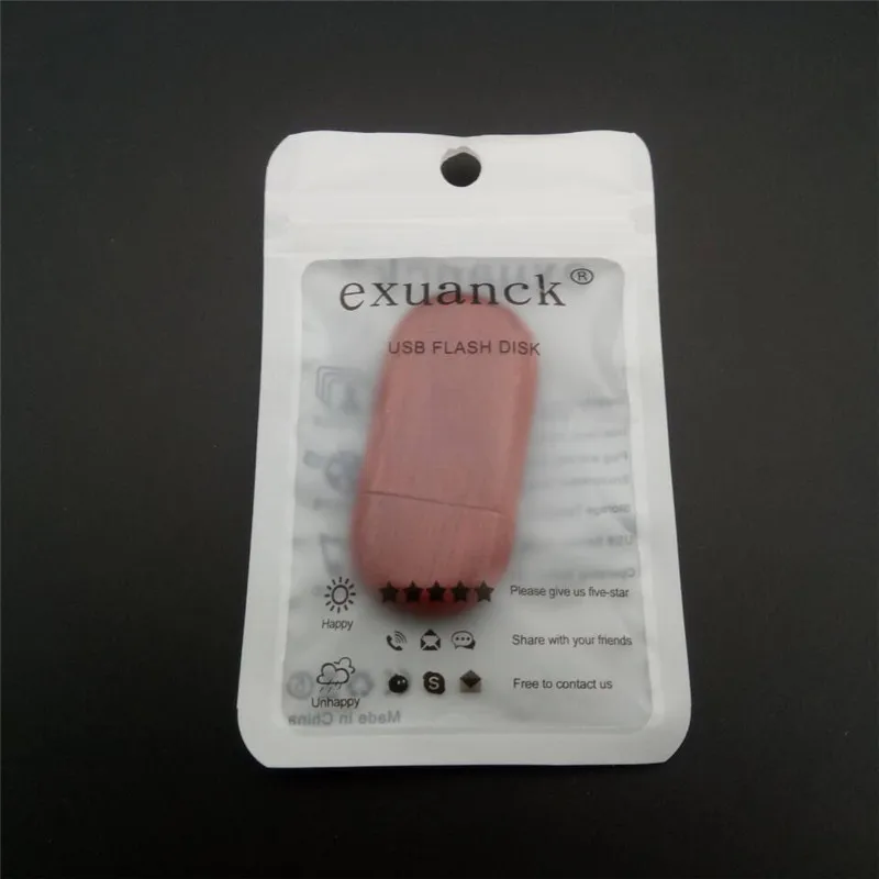 Exuanck красное дерево изготовленным на заказ логосом usb 3 0 4 64 ГБ Деревянный бобы