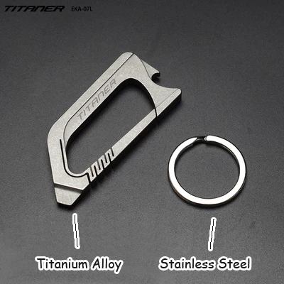 gray EDC, титановый сплав, пряжки, ультра светильник, инженерная Мужская цепочка для ключей, подвесная пряжка, открывалка для бутылок, гаечный ключ, подвесной инструмент - Цвет: gray